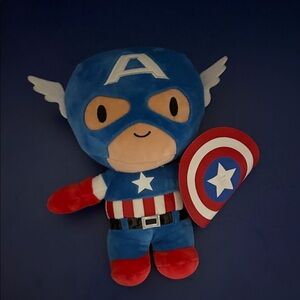 Marvel Captain America Plush - Blue, Red, and White